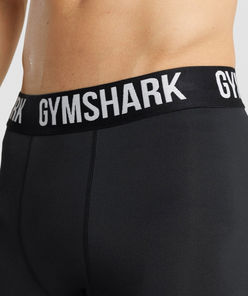 Black Men's Gymshark Element Baselayer Shorts | USA-61549