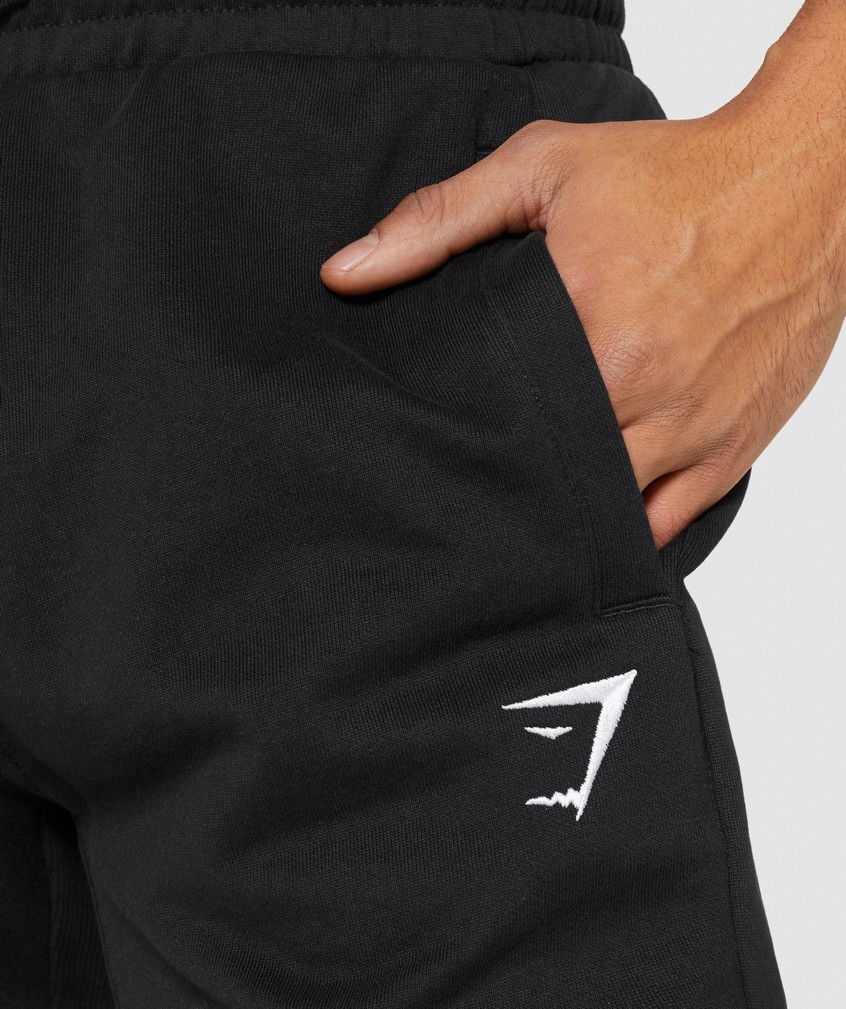 Black Men's Gymshark Essential Joggers | USA-26854