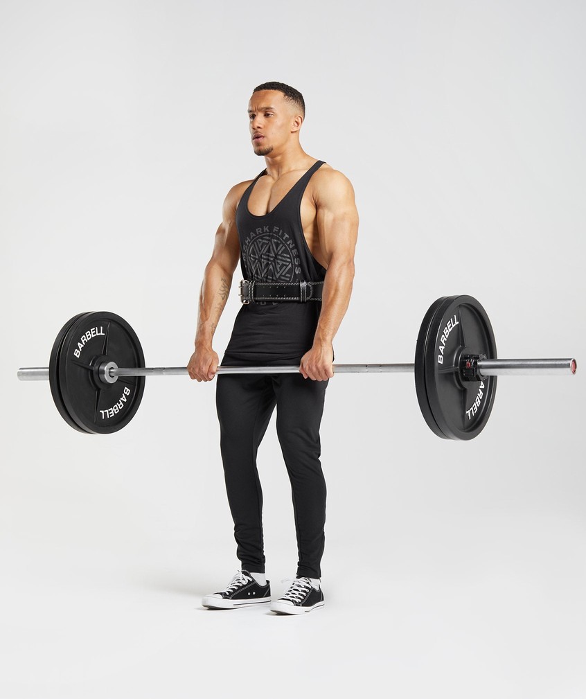 Black Men's Gymshark GS x David Laid Stringer | USA-70921