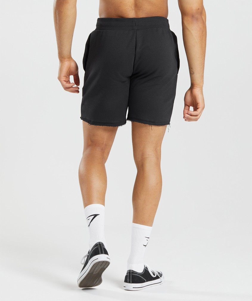 Black Men's Gymshark Legacy Shorts | USA-24610