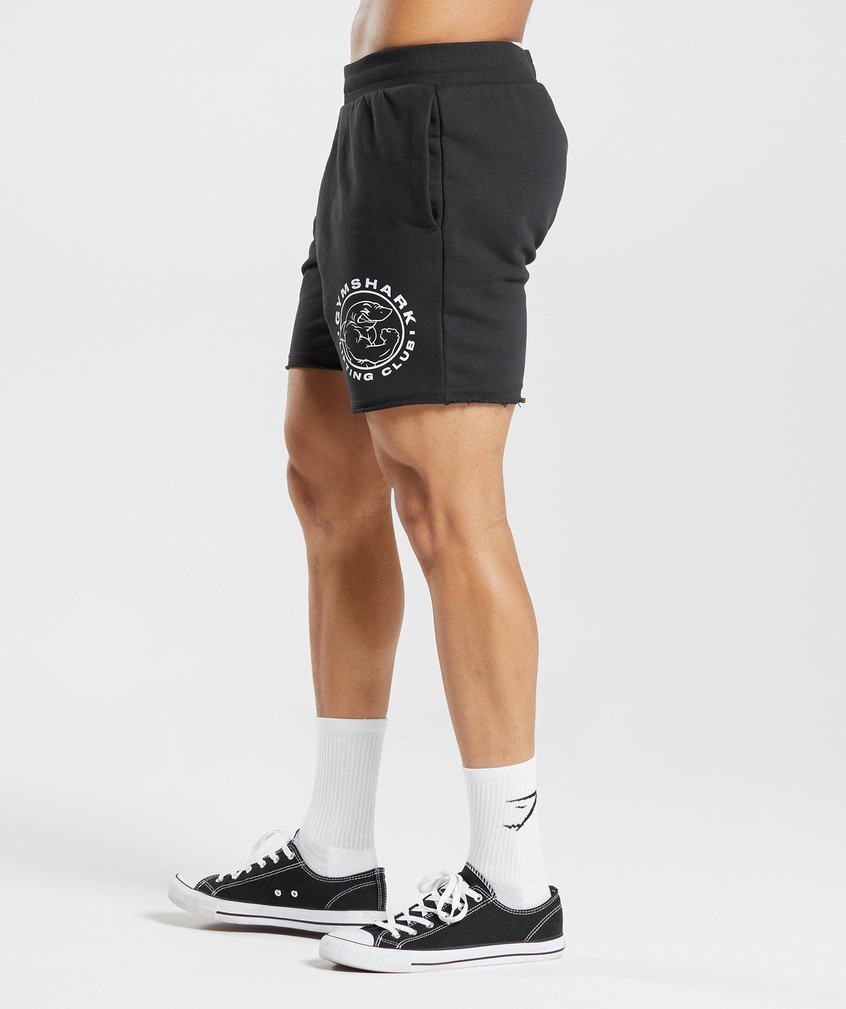 Black Men's Gymshark Legacy Shorts | USA-24610