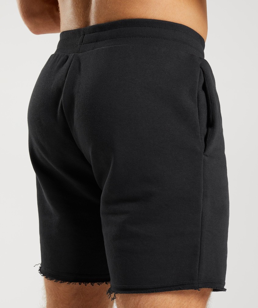 Black Men's Gymshark Legacy Shorts | USA-94827