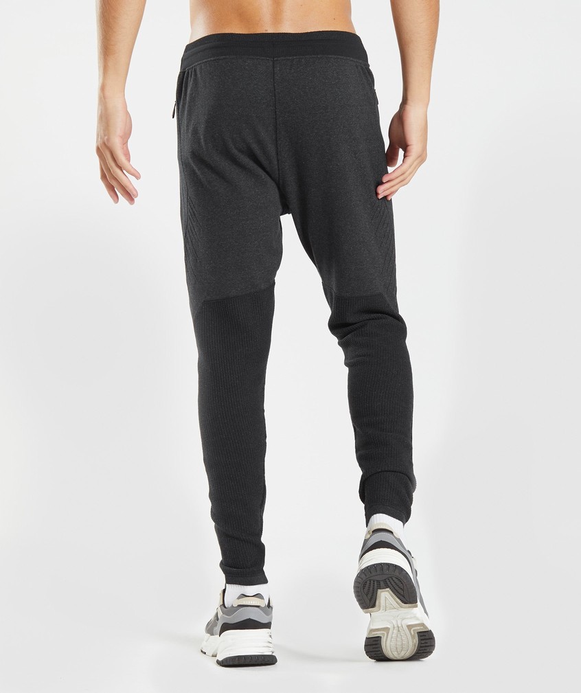 Black Men's Gymshark Retake Knit Joggers | USA-59428