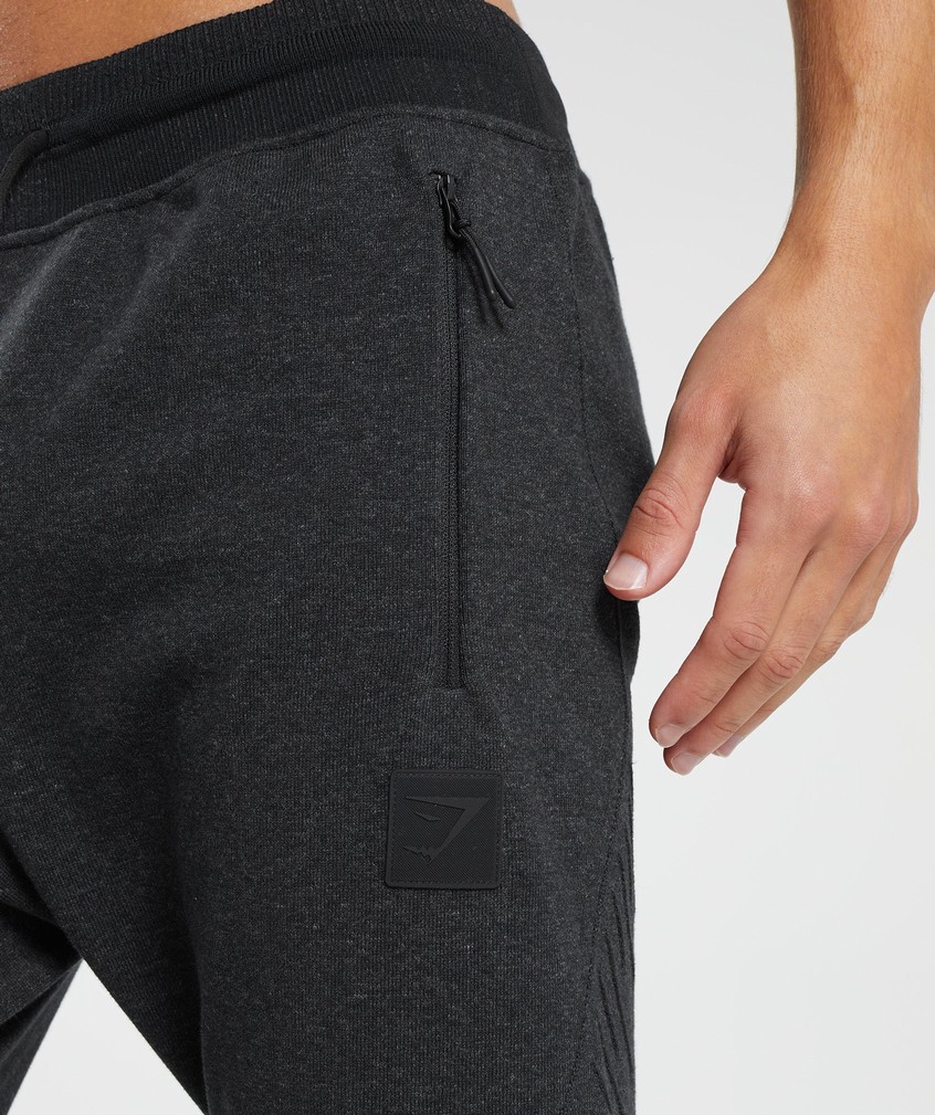 Black Men's Gymshark Retake Knit Joggers | USA-59428