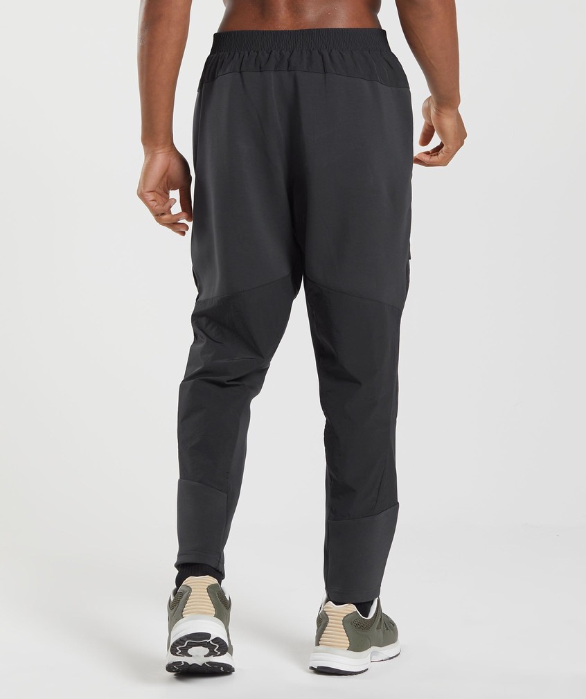 Black Men's Gymshark Retake Woven Joggers | USA-31942