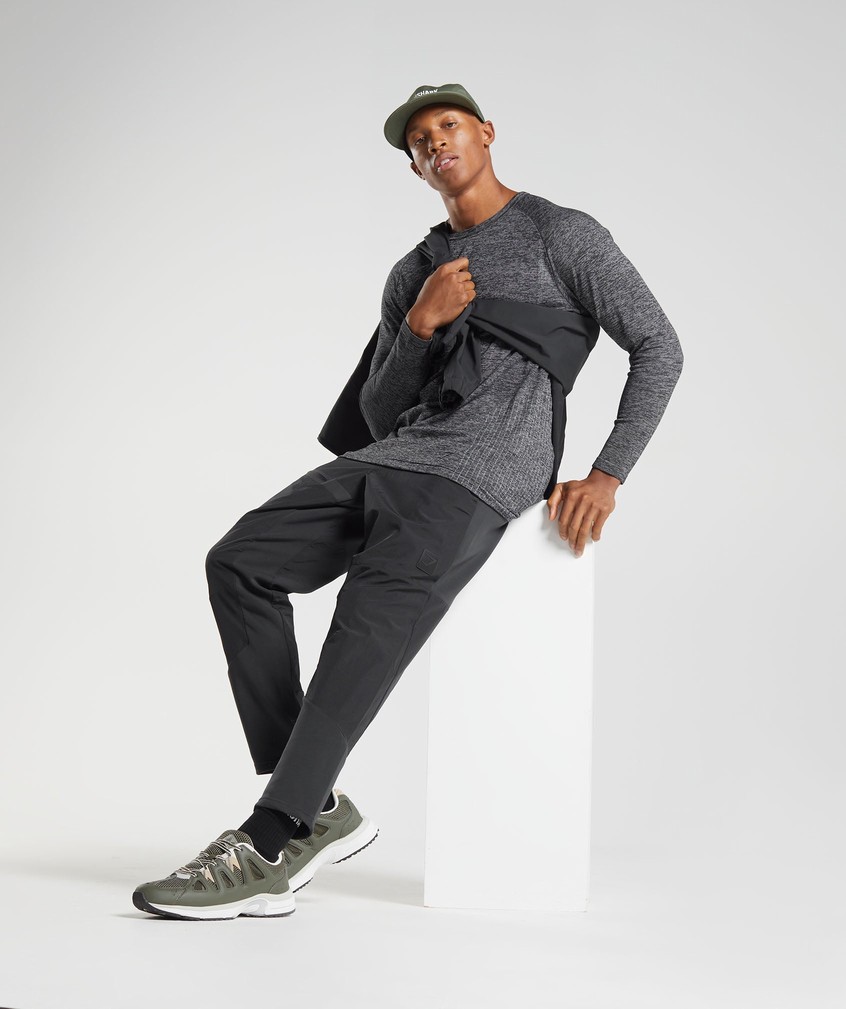 Black Men's Gymshark Retake Woven Joggers | USA-31942