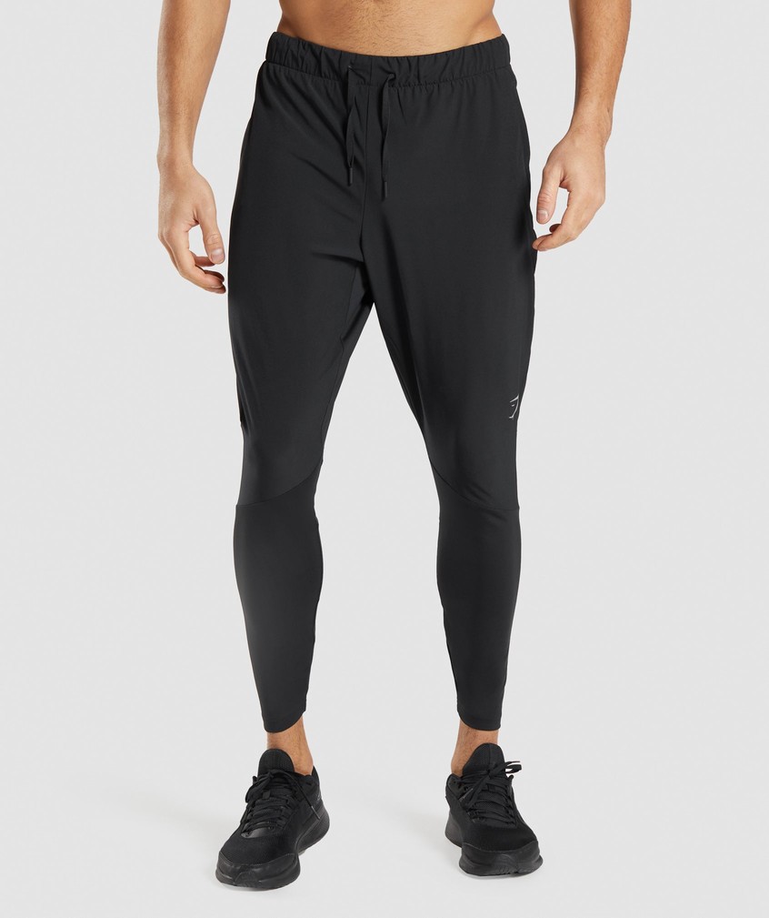 Black Men\'s Gymshark Speed Joggers | USA-48932