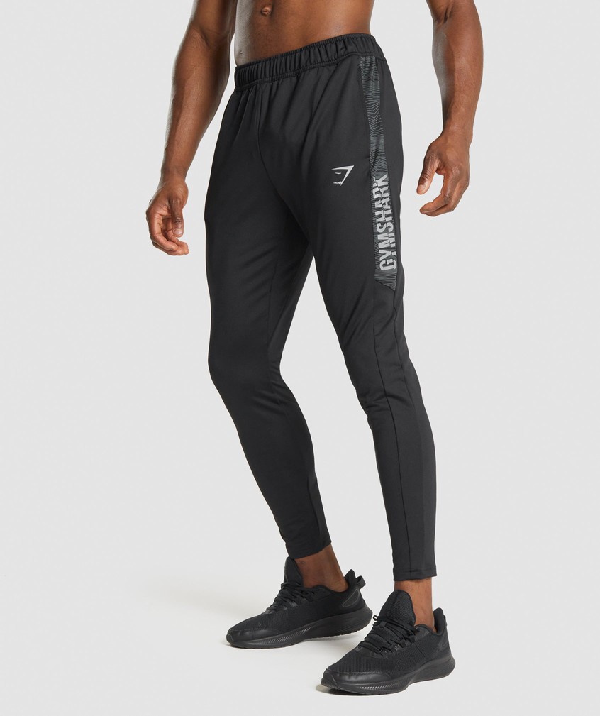 Black Men\'s Gymshark Sport Joggers | USA-84902