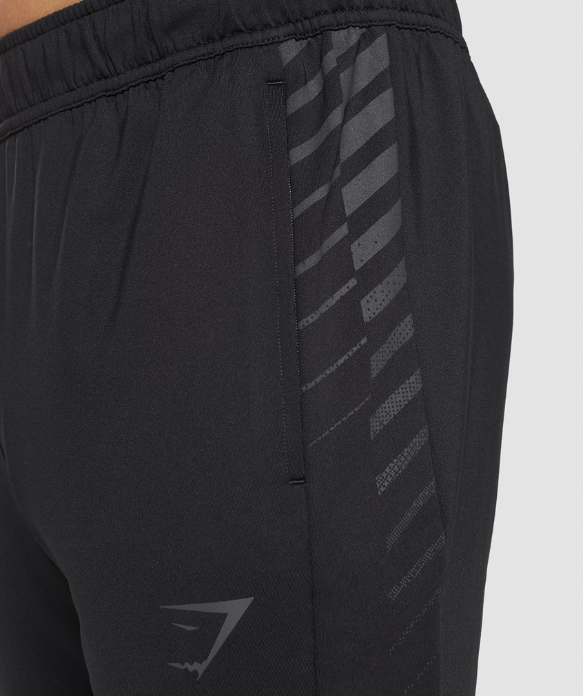 Black Men's Gymshark Sport Stripe Joggers | USA-14685