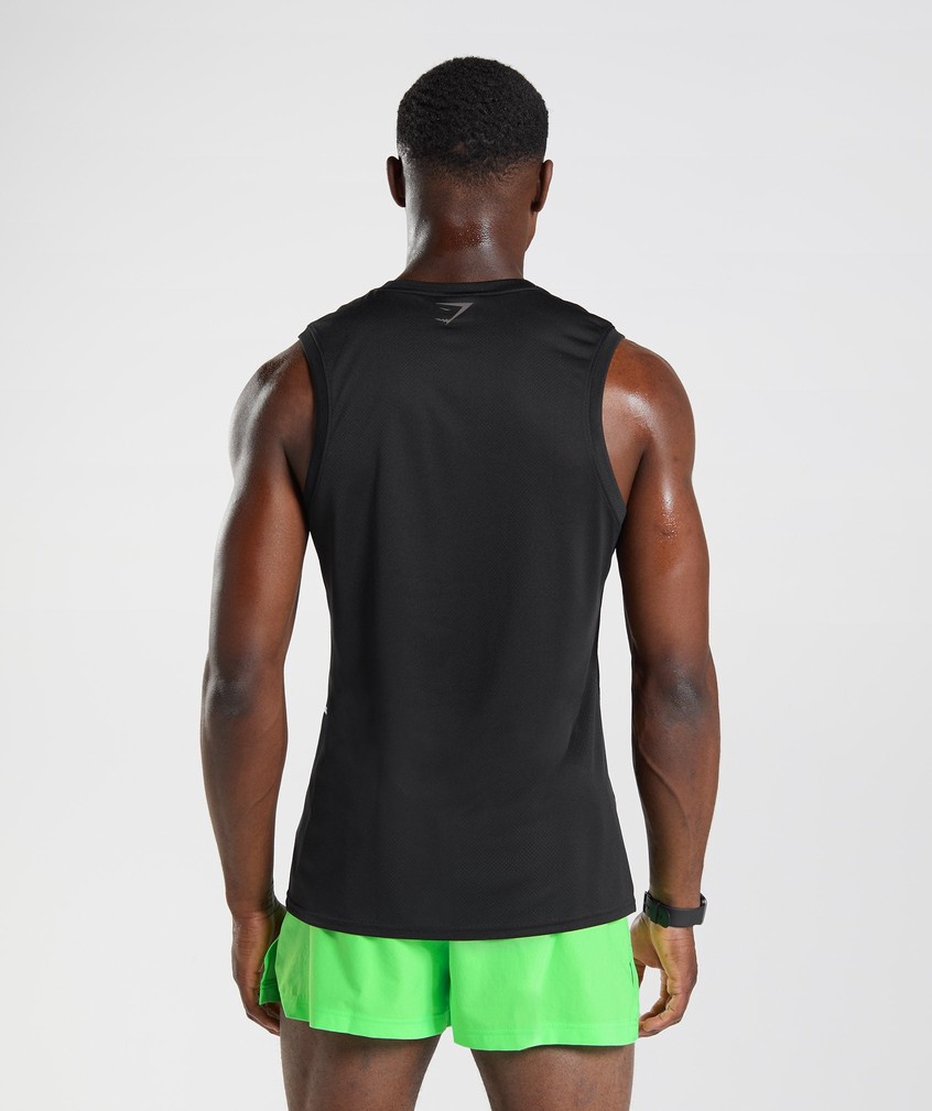 Black Men's Gymshark Sport Tank | USA-09673