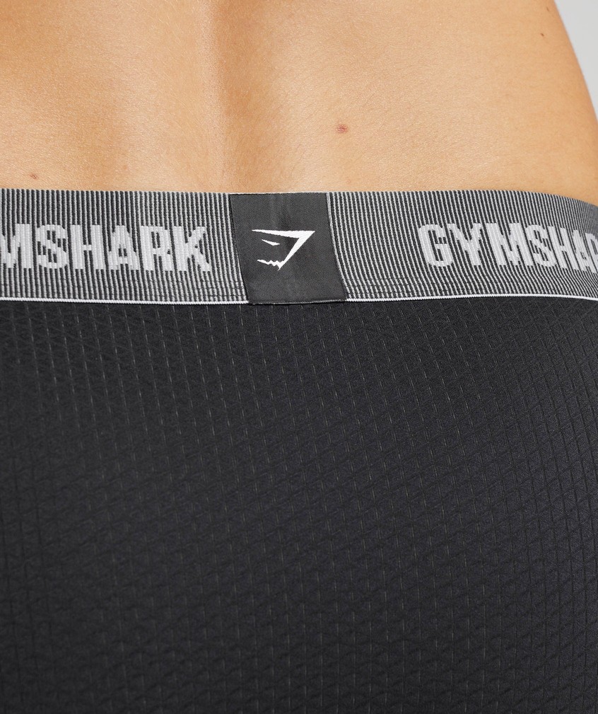 Black Men's Gymshark Sports Tech Boxers 2Pk Panties | USA-94625