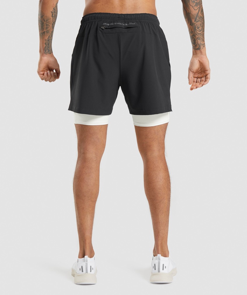 Black Men's Gymshark Steve Cook Ranger Shorts | USA-01487