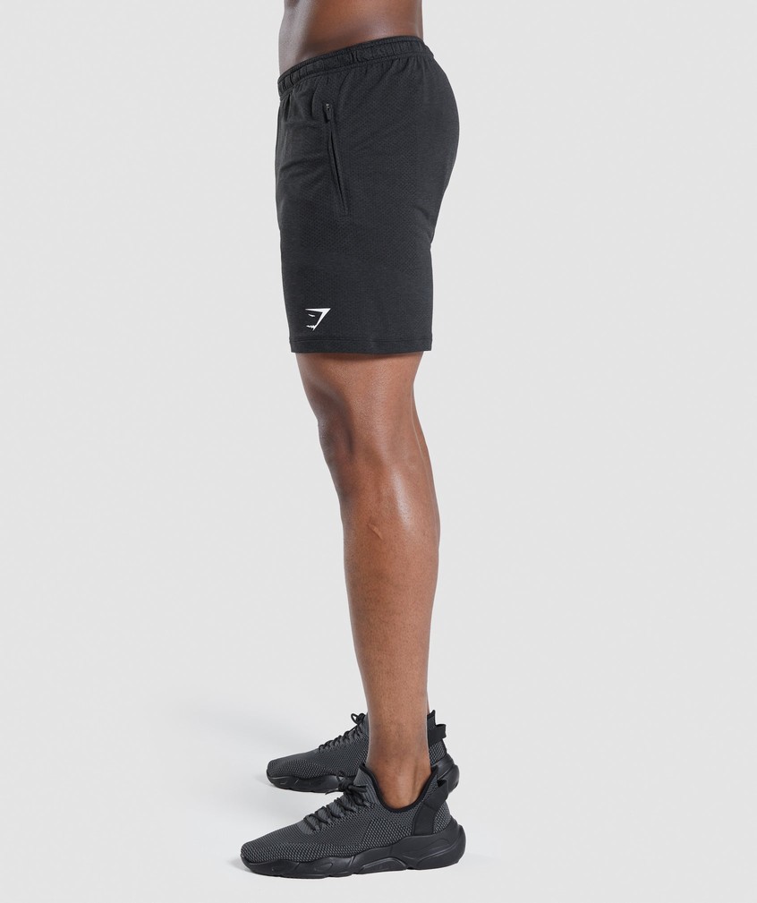 Black Men's Gymshark Vital Light Shorts | USA-10894