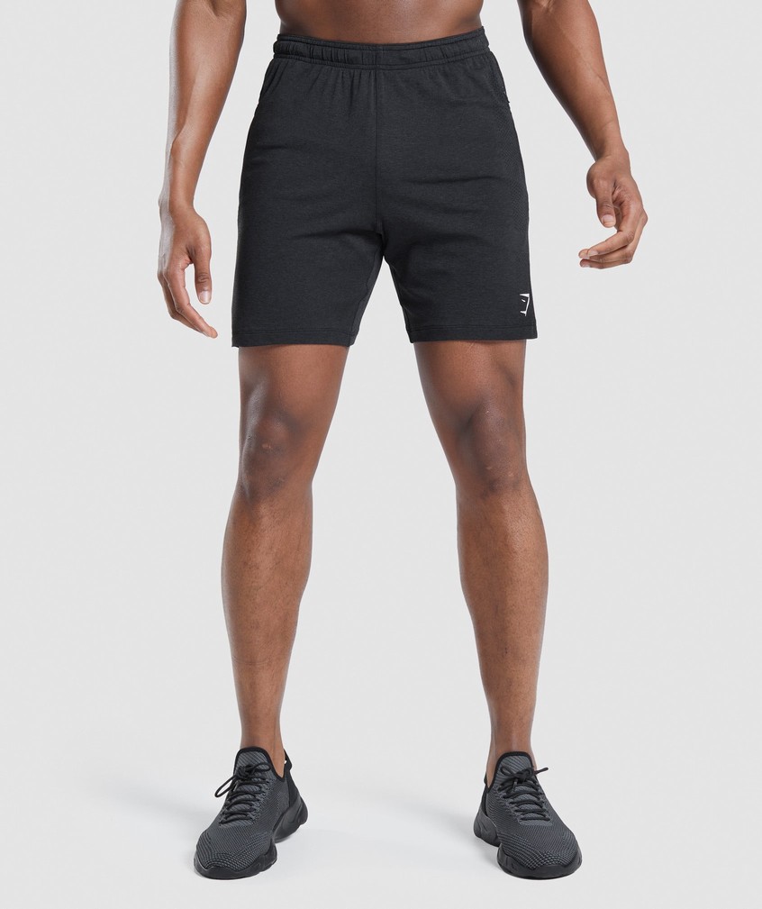 Black Men\'s Gymshark Vital Light Shorts | USA-10894