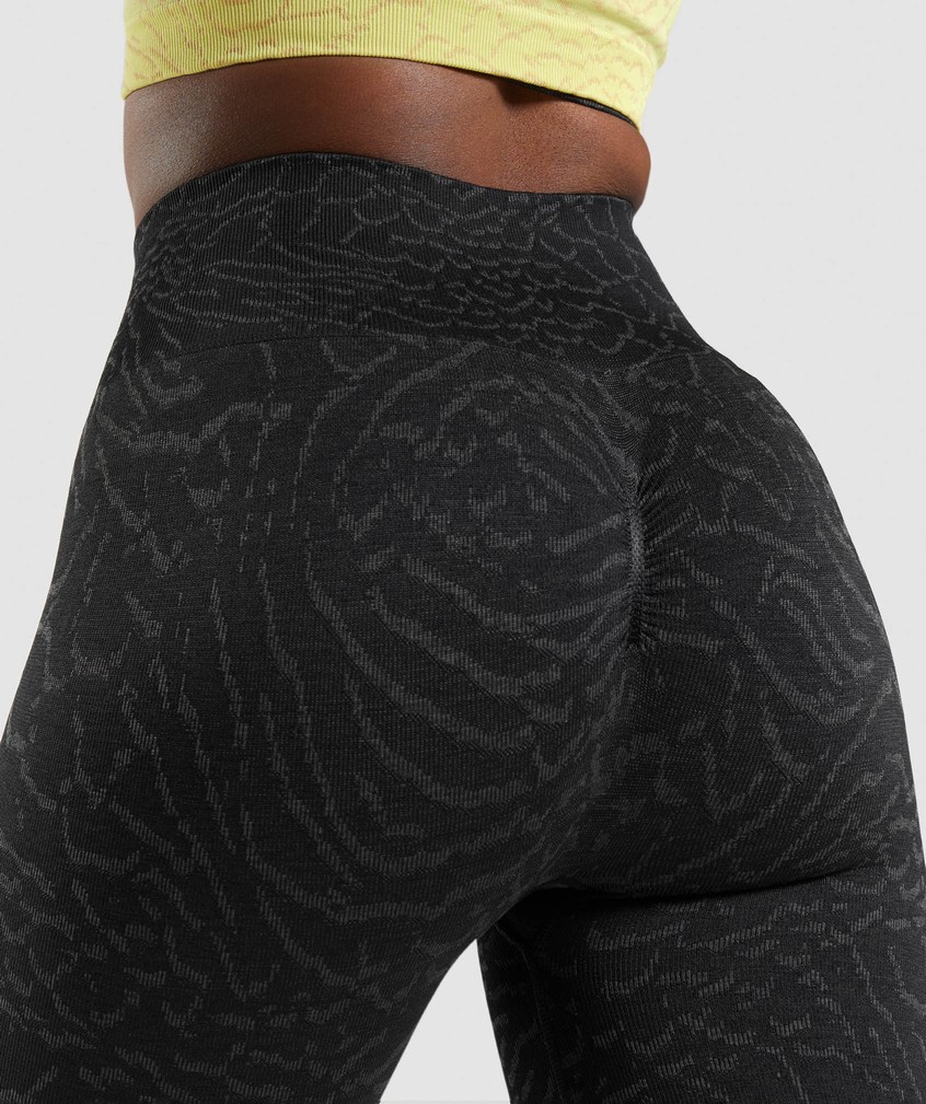 Black Women's Gymshark Adapt Animal Seamless Cycling Shorts | USA-24891