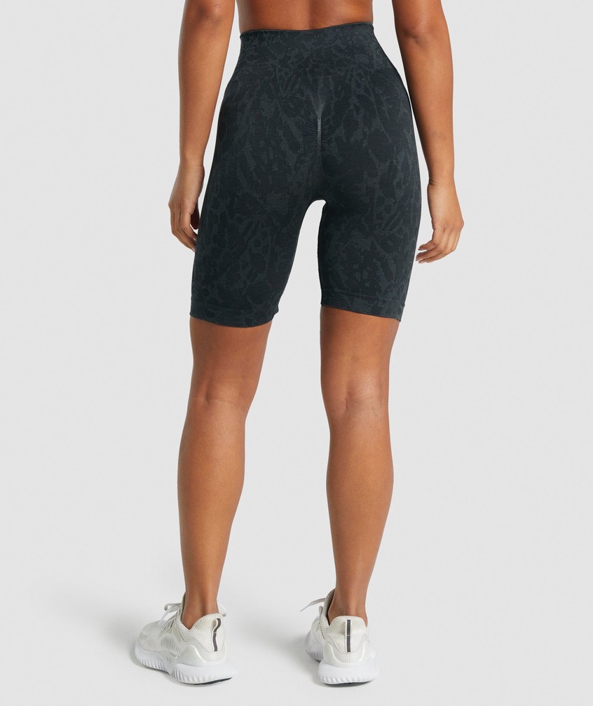 Black Women's Gymshark Adapt Animal Seamless Cycling Shorts | USA-58193