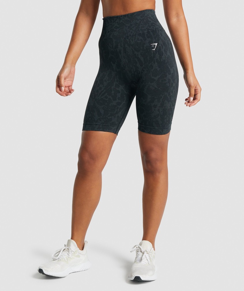 Black Women\'s Gymshark Adapt Animal Seamless Cycling Shorts | USA-58193