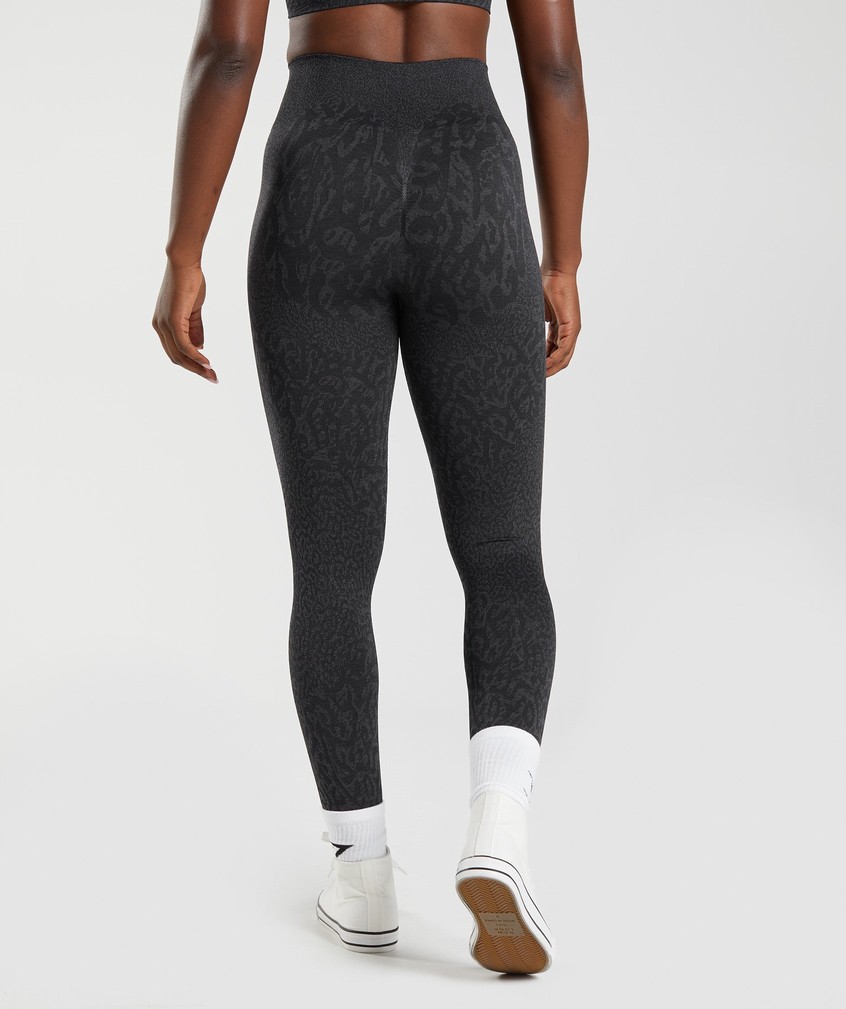 Black Women's Gymshark Adapt Animal Seamless Leggings | USA-84972