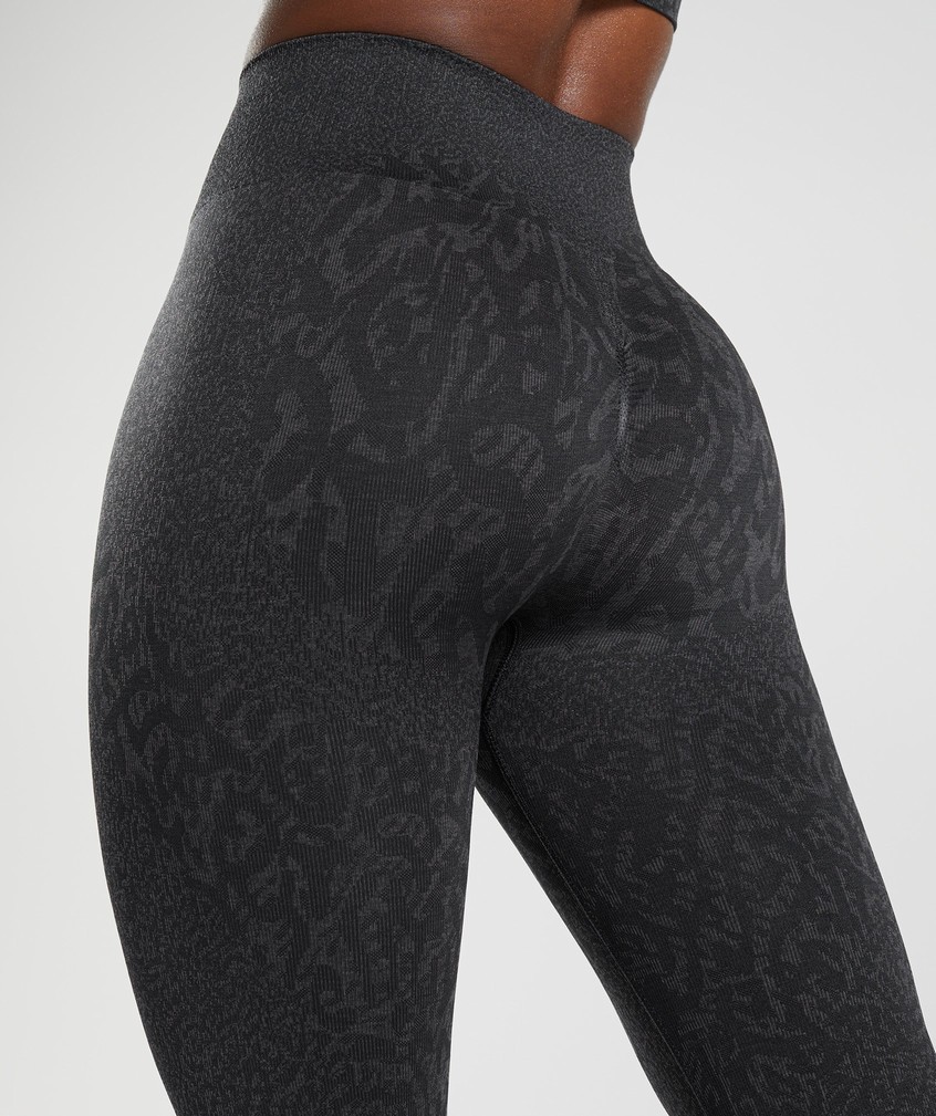 Black Women's Gymshark Adapt Animal Seamless Leggings | USA-84972