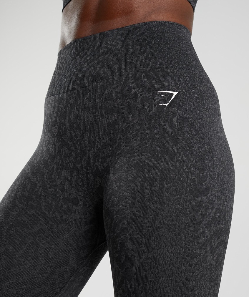 Black Women's Gymshark Adapt Animal Seamless Leggings | USA-84972