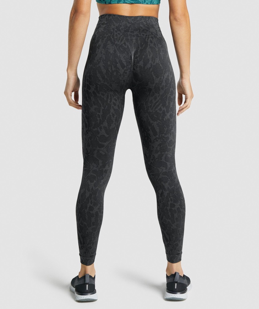 Black Women's Gymshark Adapt Animal Seamless Leggings | USA-96530