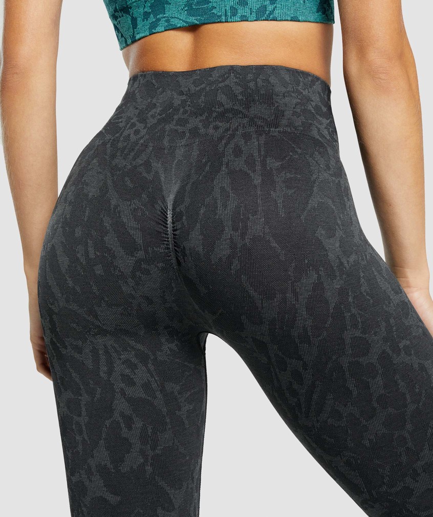 Black Women's Gymshark Adapt Animal Seamless Leggings | USA-96530