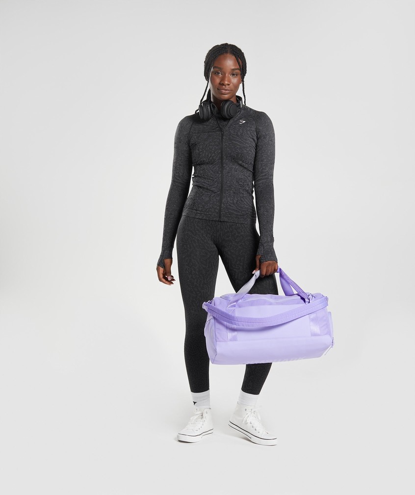 Black Women's Gymshark Adapt Animal Zip Through Jackets | USA-36580