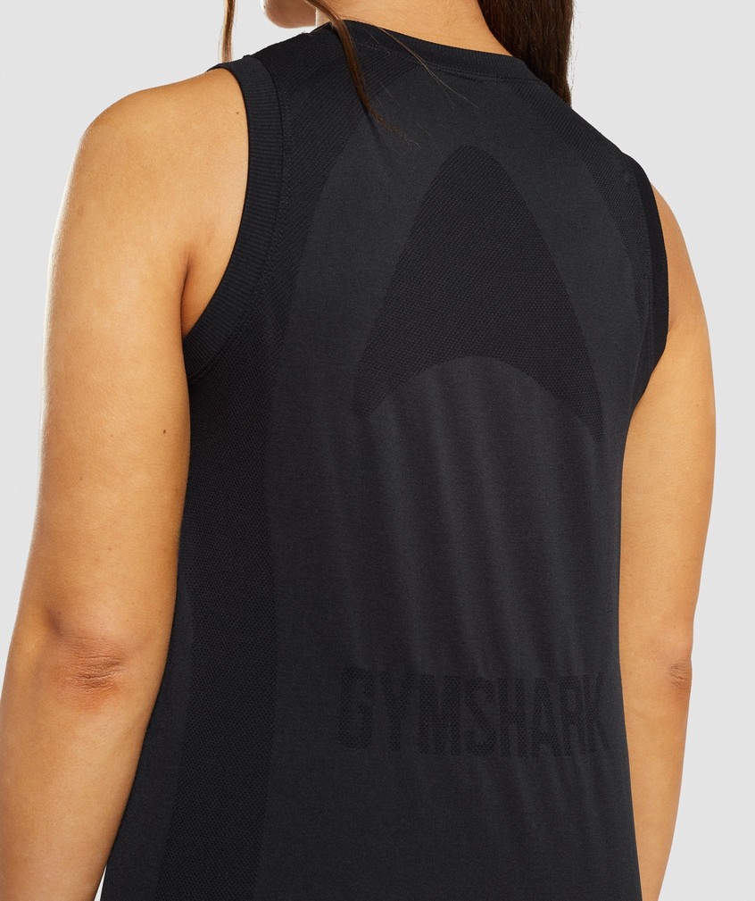 Black Women's Gymshark Flex Loose Top Tank | USA-60293