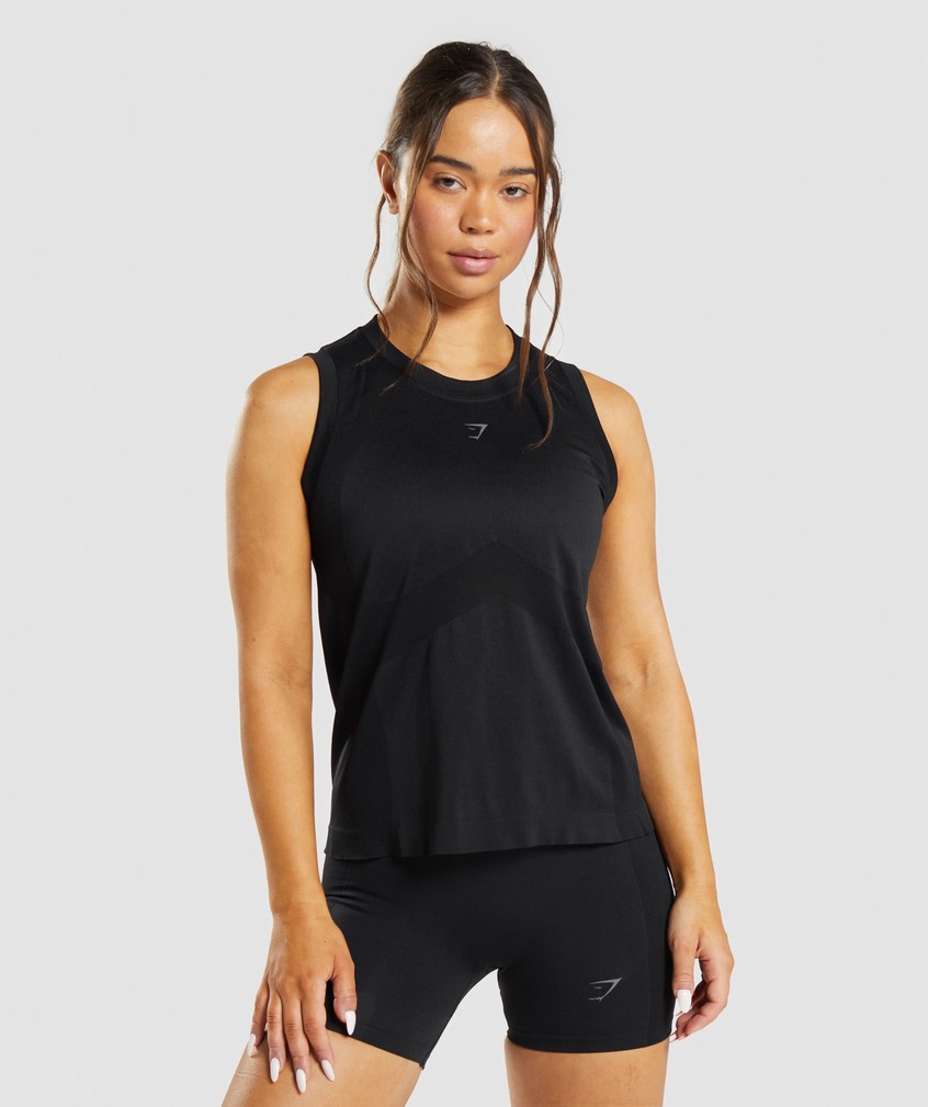 Black Women\'s Gymshark Flex Loose Top Tank | USA-60293