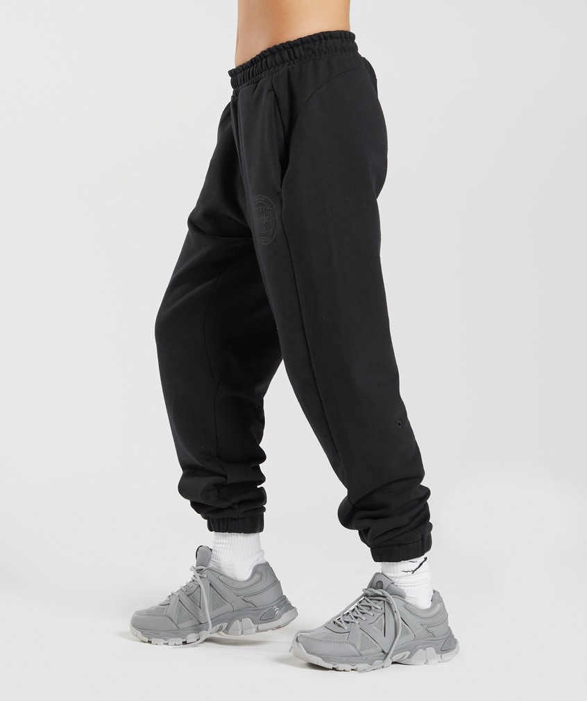 Black Women's Gymshark GS10 Year Joggers | USA-93284