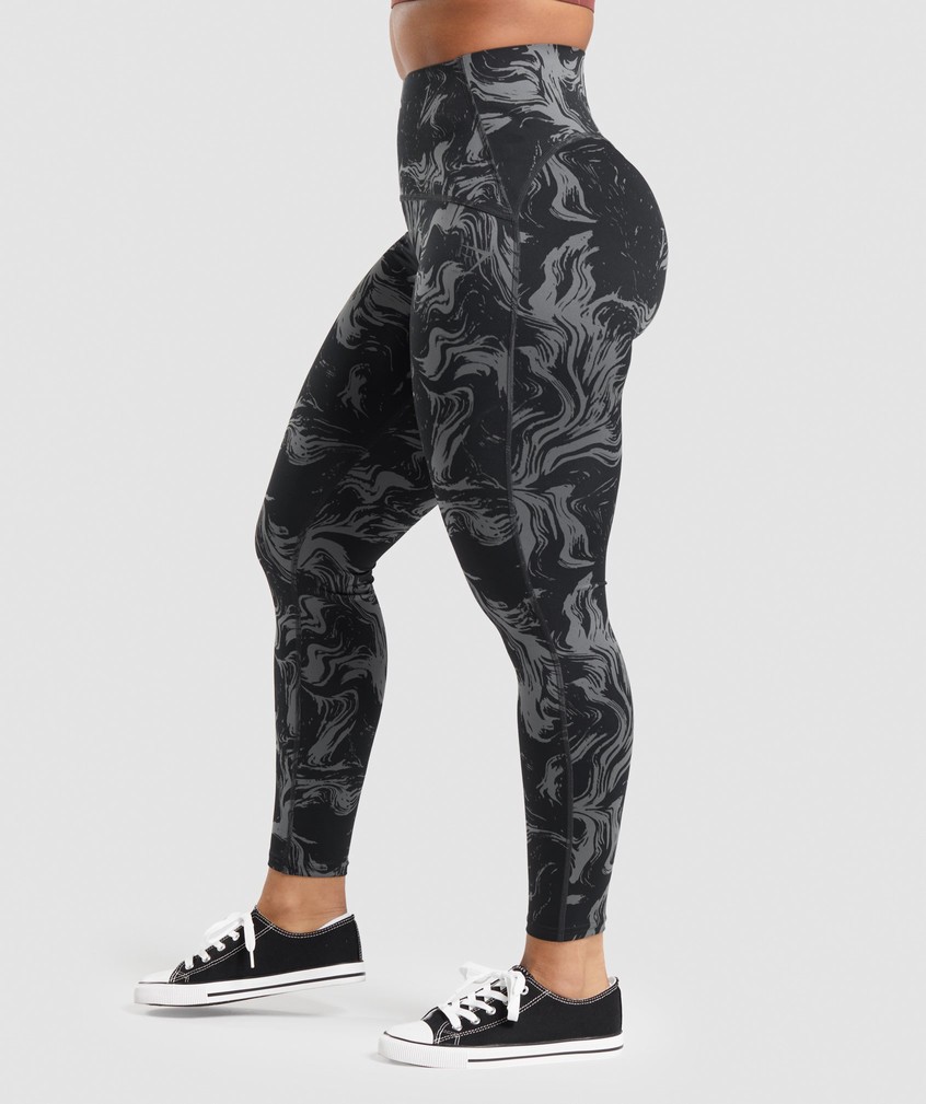 Black Women's Gymshark GS Power High Rise Leggings | USA-07548