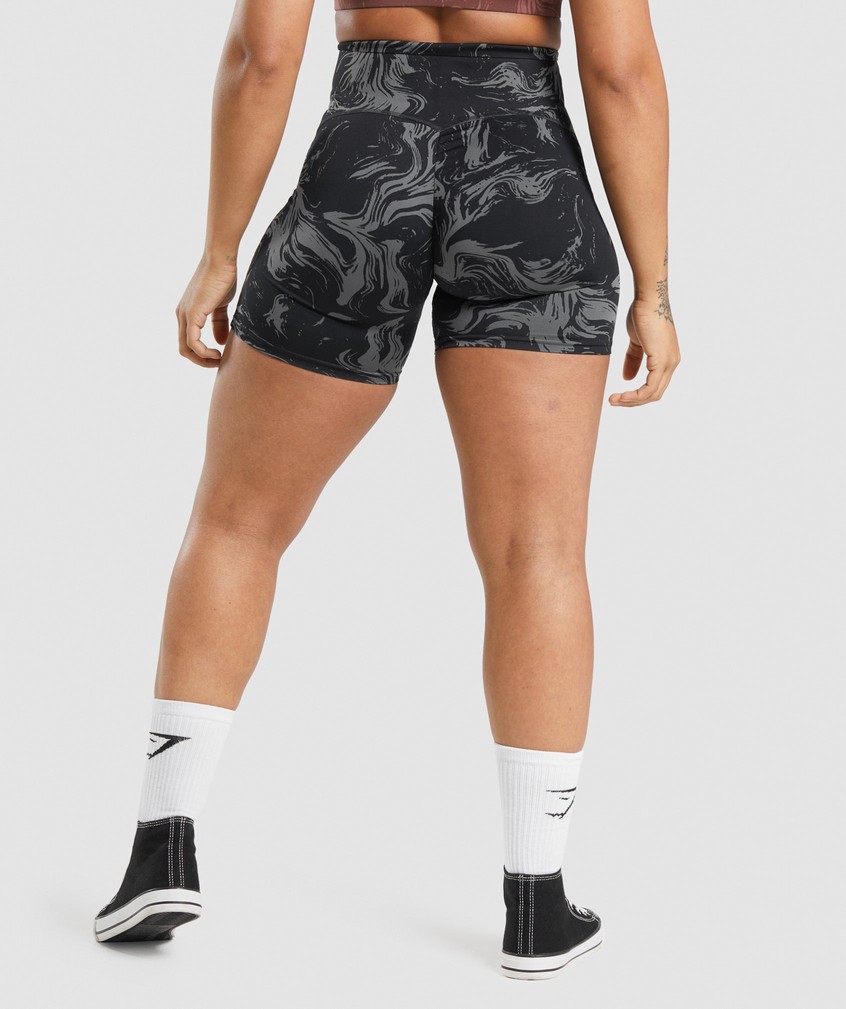 Black Women's Gymshark GS Power High Rise Shorts | USA-60895