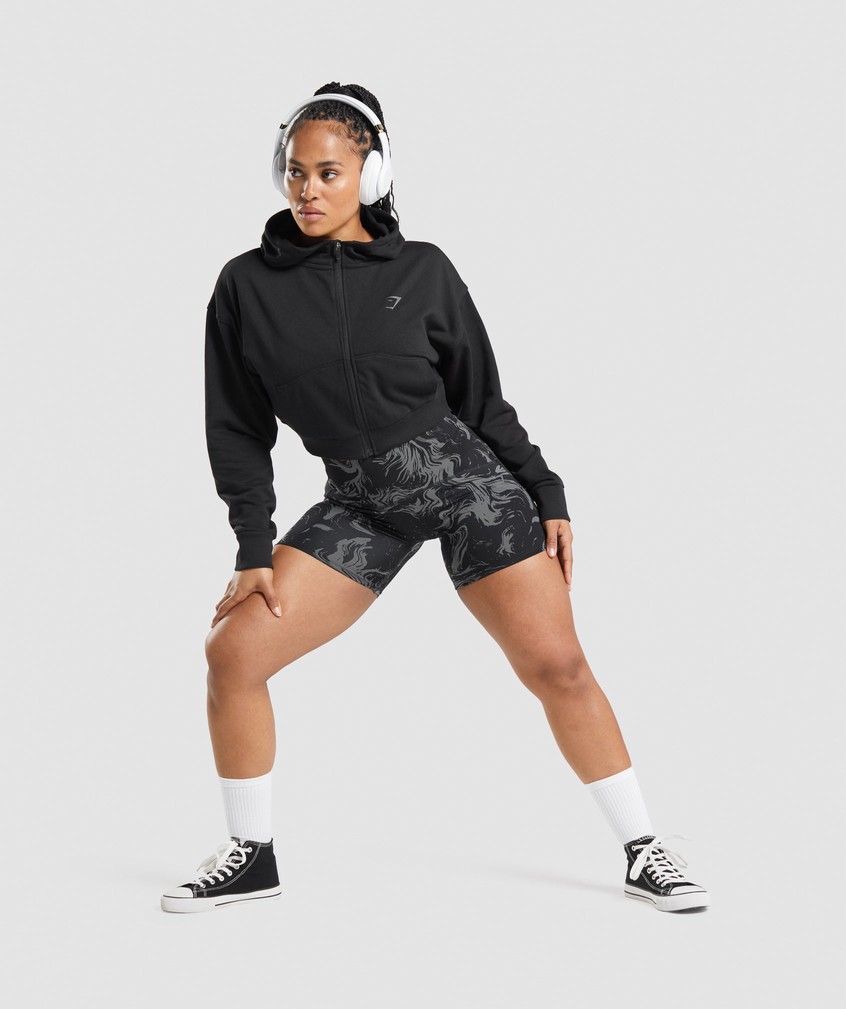 Black Women's Gymshark GS Power High Rise Shorts | USA-60895