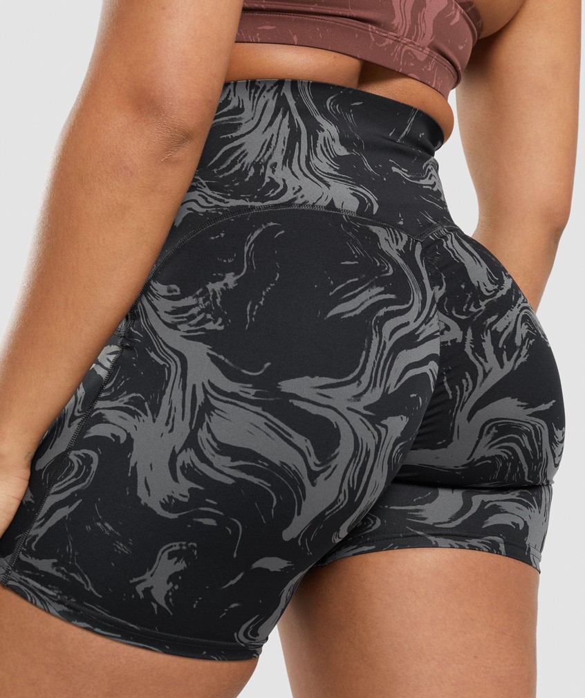 Black Women's Gymshark GS Power High Rise Shorts | USA-60895