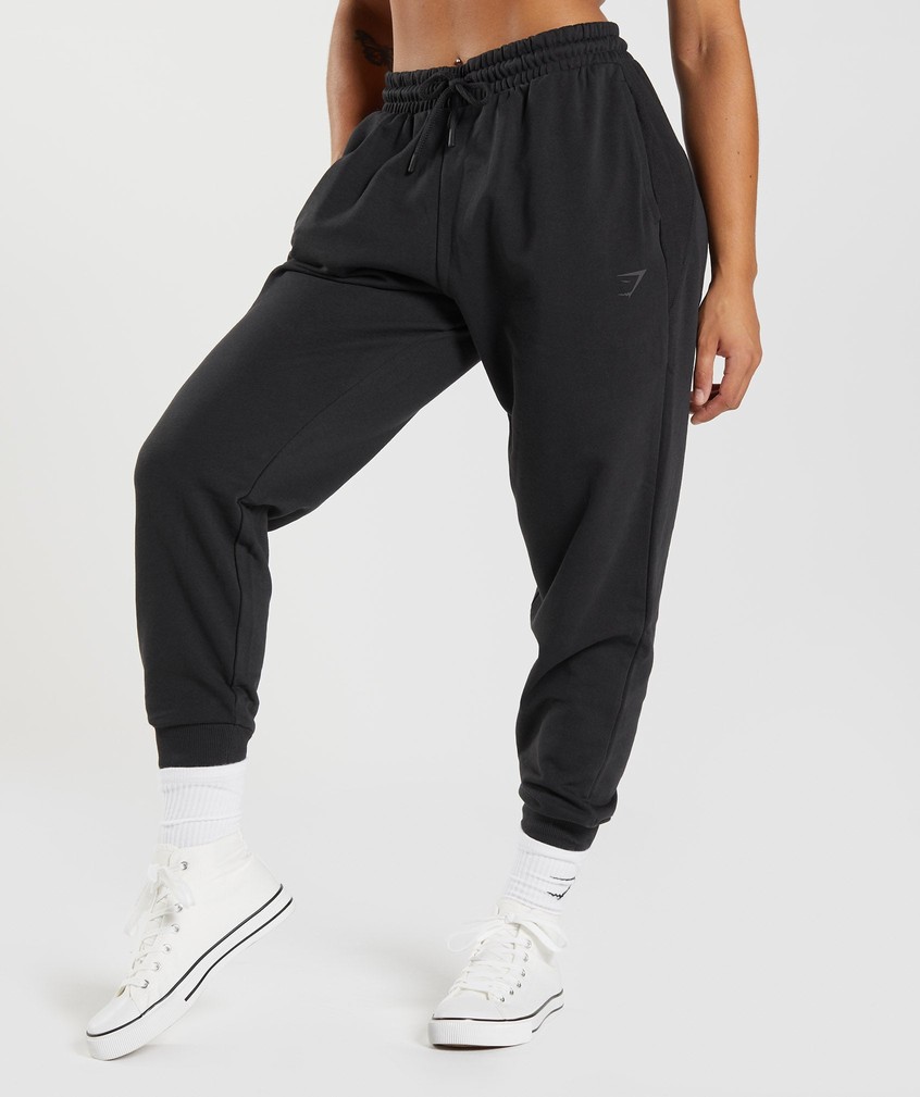 Black Women\'s Gymshark GS Power Joggers | USA-74532