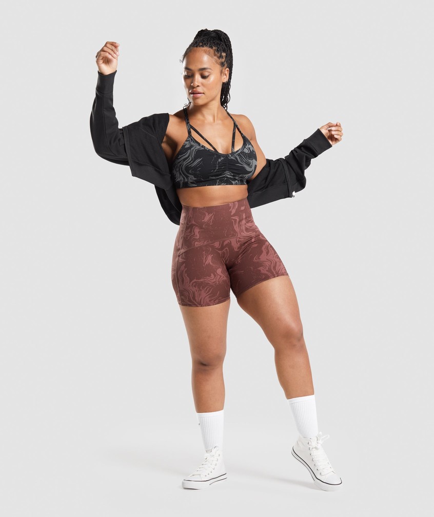 Black Women's Gymshark GS Power Sports Bra | USA-09564