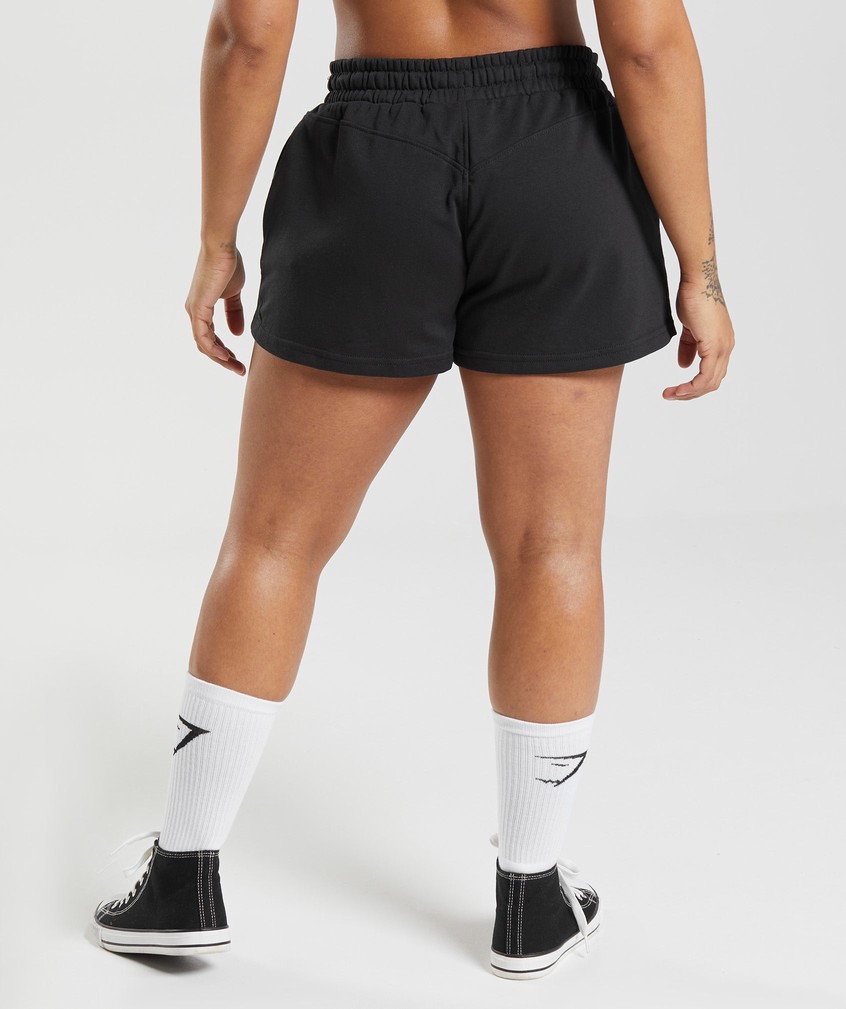 Black Women's Gymshark Legacy Shorts | USA-19587