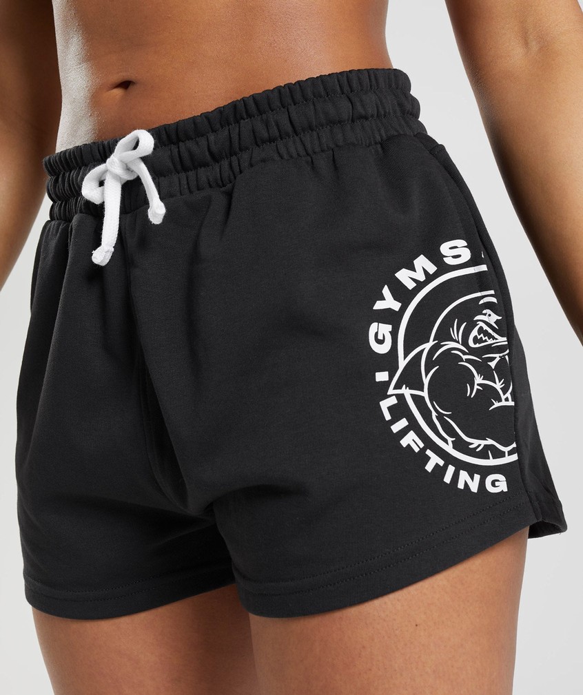 Black Women's Gymshark Legacy Shorts | USA-19587