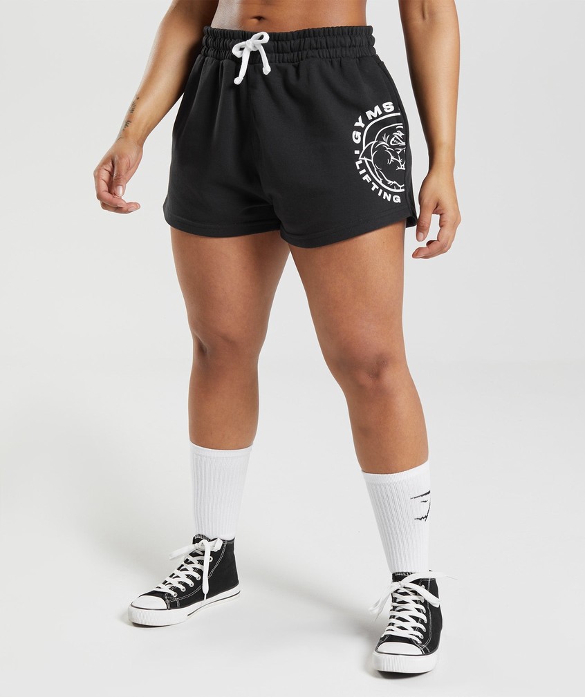 Black Women\'s Gymshark Legacy Shorts | USA-19587