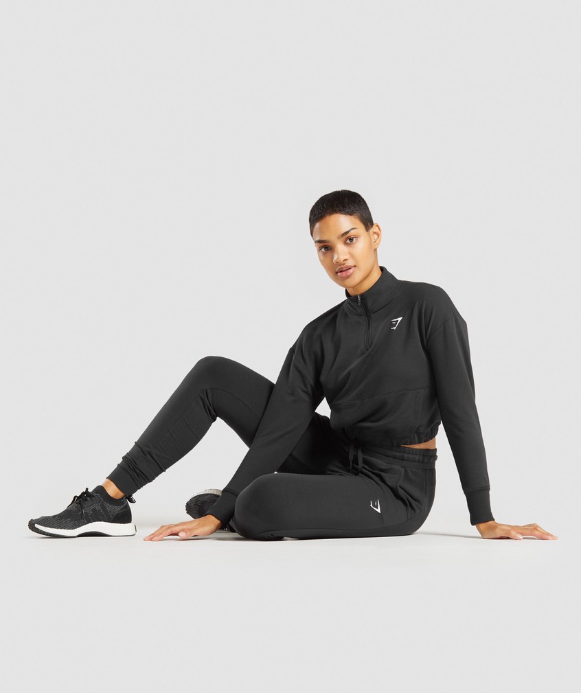 Black Women's Gymshark Pippa Training Joggers | USA-03914