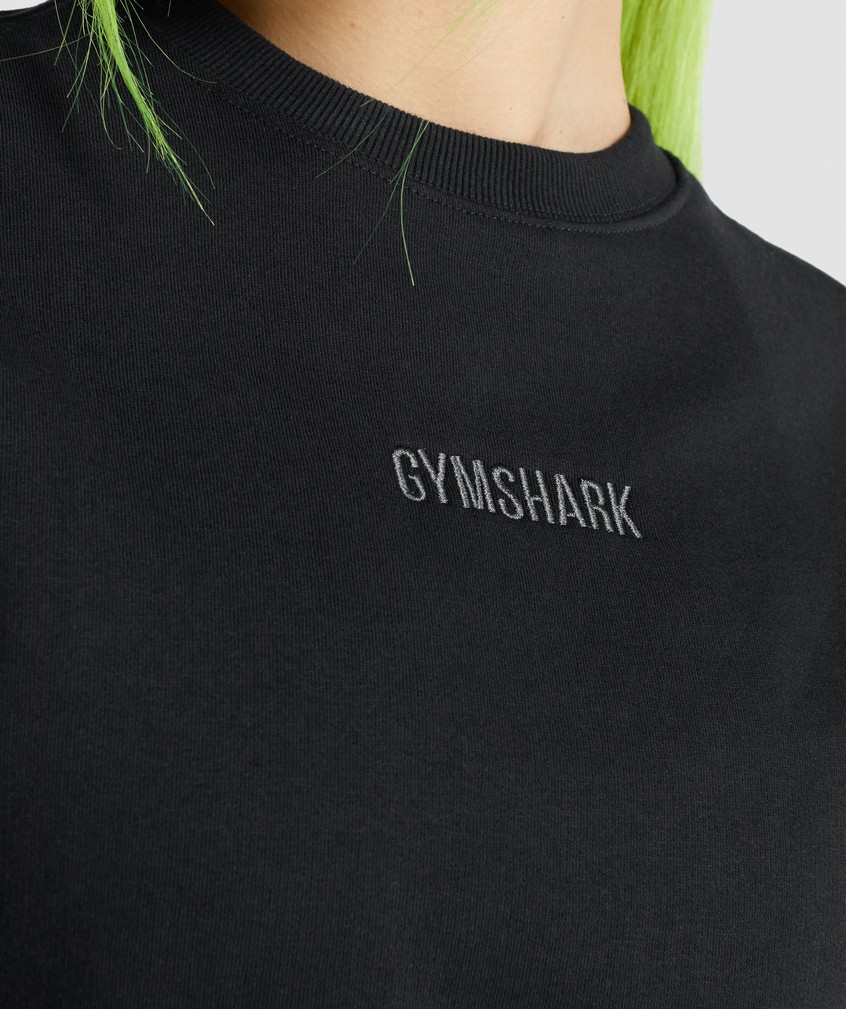 Black Women's Gymshark Pulse Pullover | USA-26370