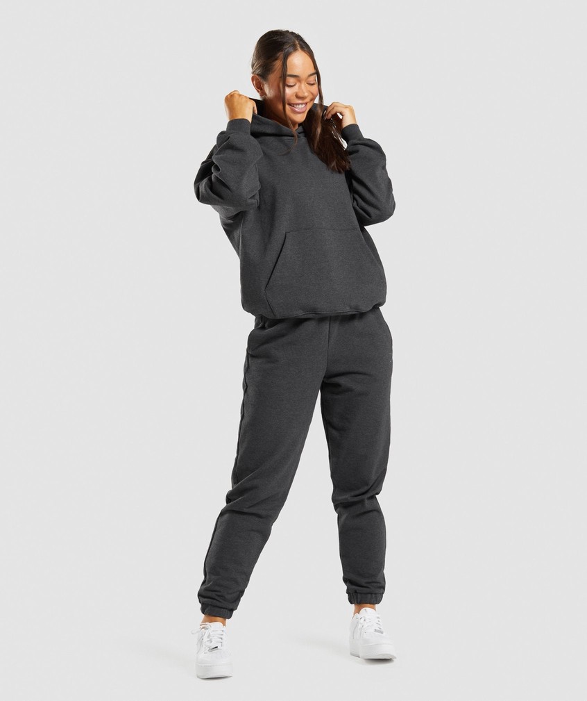 Black Women's Gymshark Rest Day Sweats Joggers | USA-27035