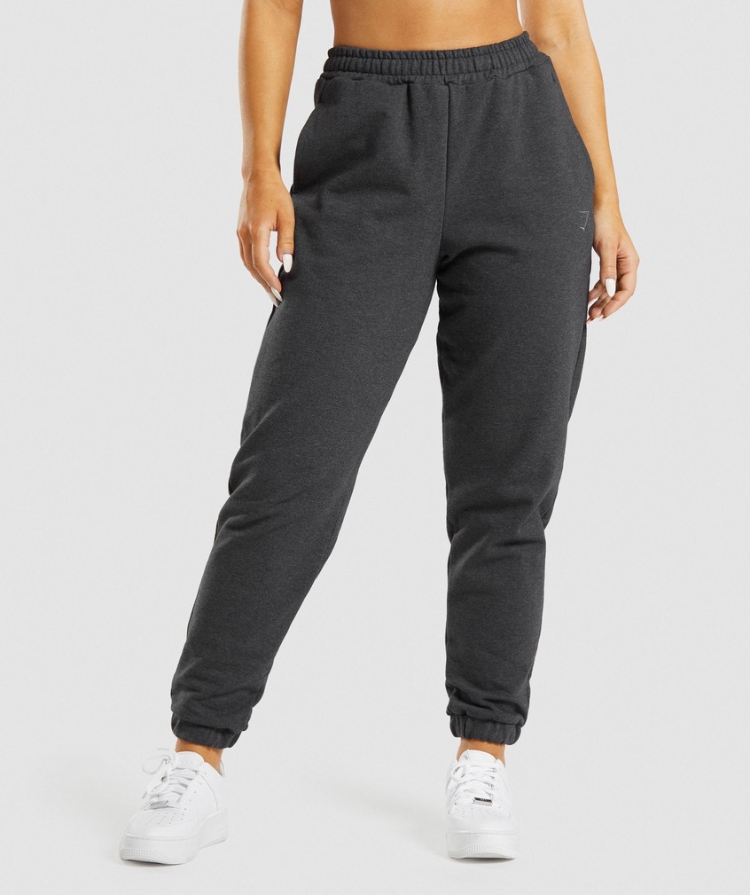 Black Women\'s Gymshark Rest Day Sweats Joggers | USA-27035