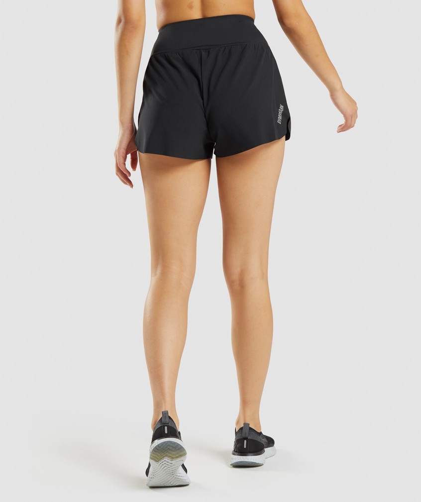 Black Women's Gymshark Speed Shorts | USA-92071