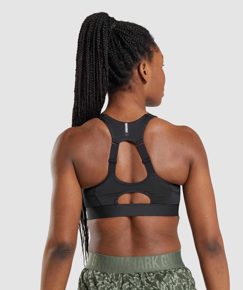 Black Women's Gymshark Speed Sports Bra | USA-79538