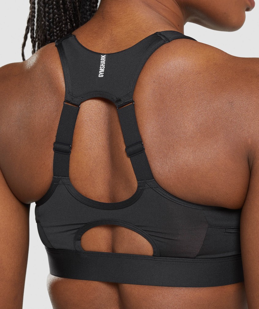 Black Women's Gymshark Speed Sports Bra | USA-79538