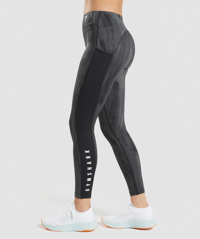 Black Women's Gymshark Sport Leggings | USA-41396