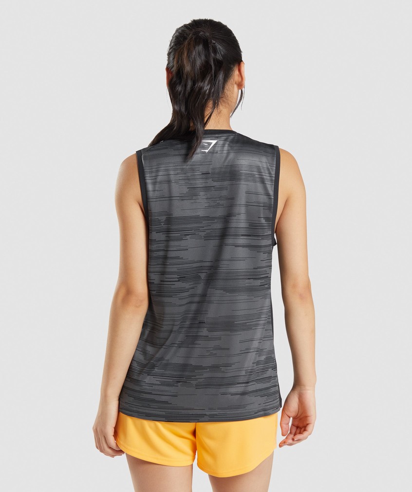 Black Women's Gymshark Sport Loose Tank | USA-46123