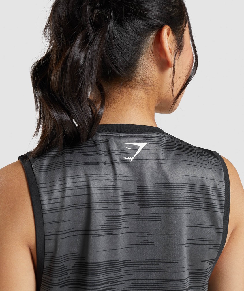 Black Women's Gymshark Sport Loose Tank | USA-46123