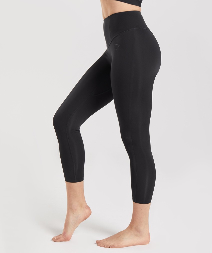 Black Women's Gymshark Studio 7/8 Leggings | USA-61829